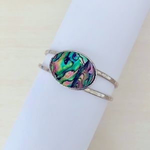 J. Jill Mother of Pearl Hinged Bracelet